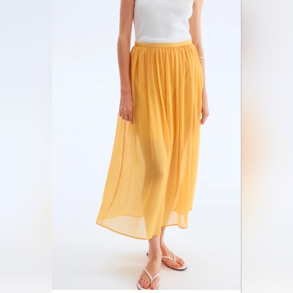 H&M Vibrant Yellow Maxi Skirt